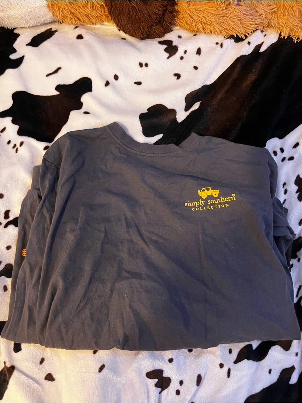 Simply Southern Navy Tee with Yellow Logo Truck